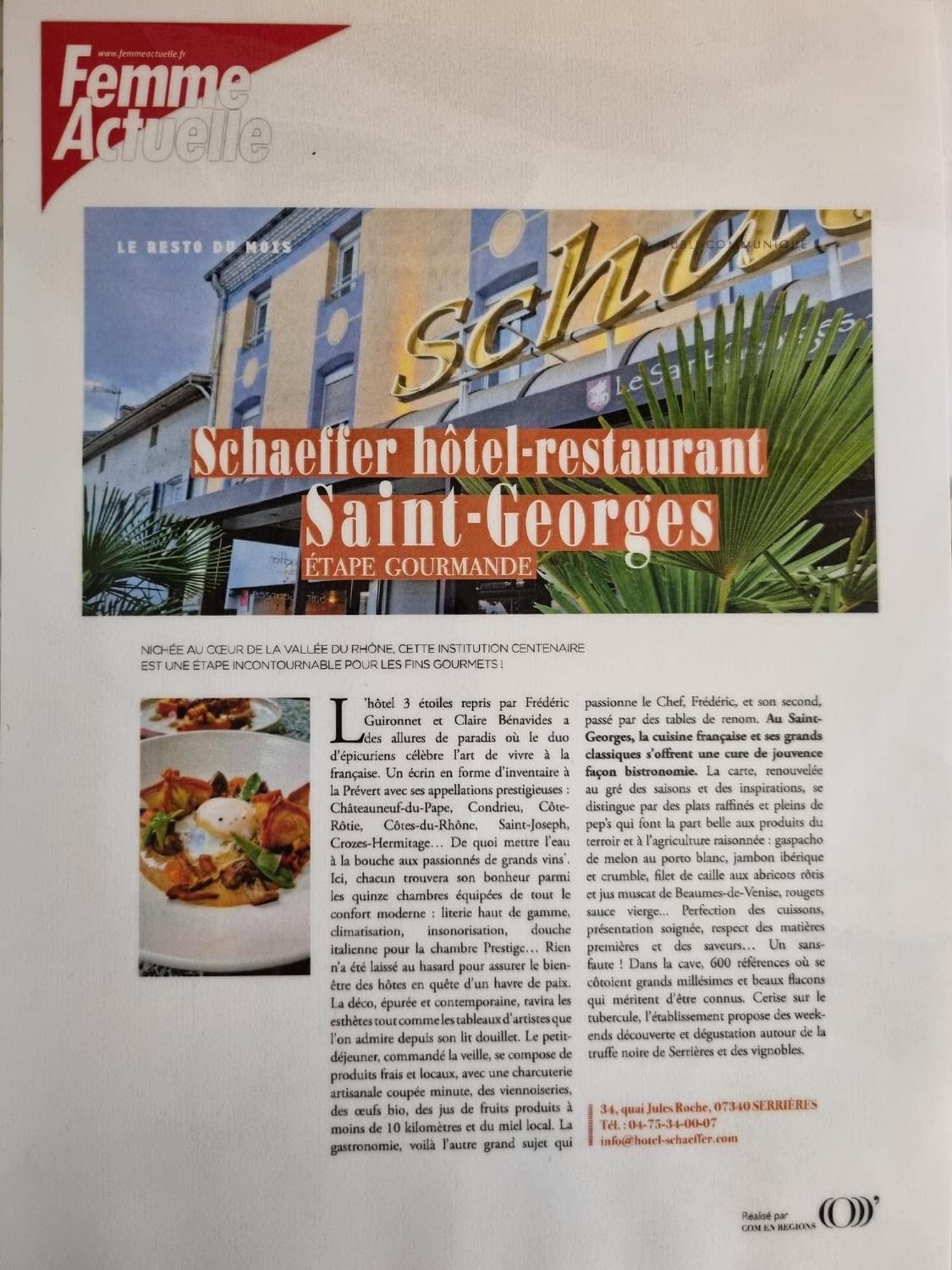 Logis Hotel Schaeffer- Restaurant Le Saint Georges Serrières-en-Chautagne Extérieur photo